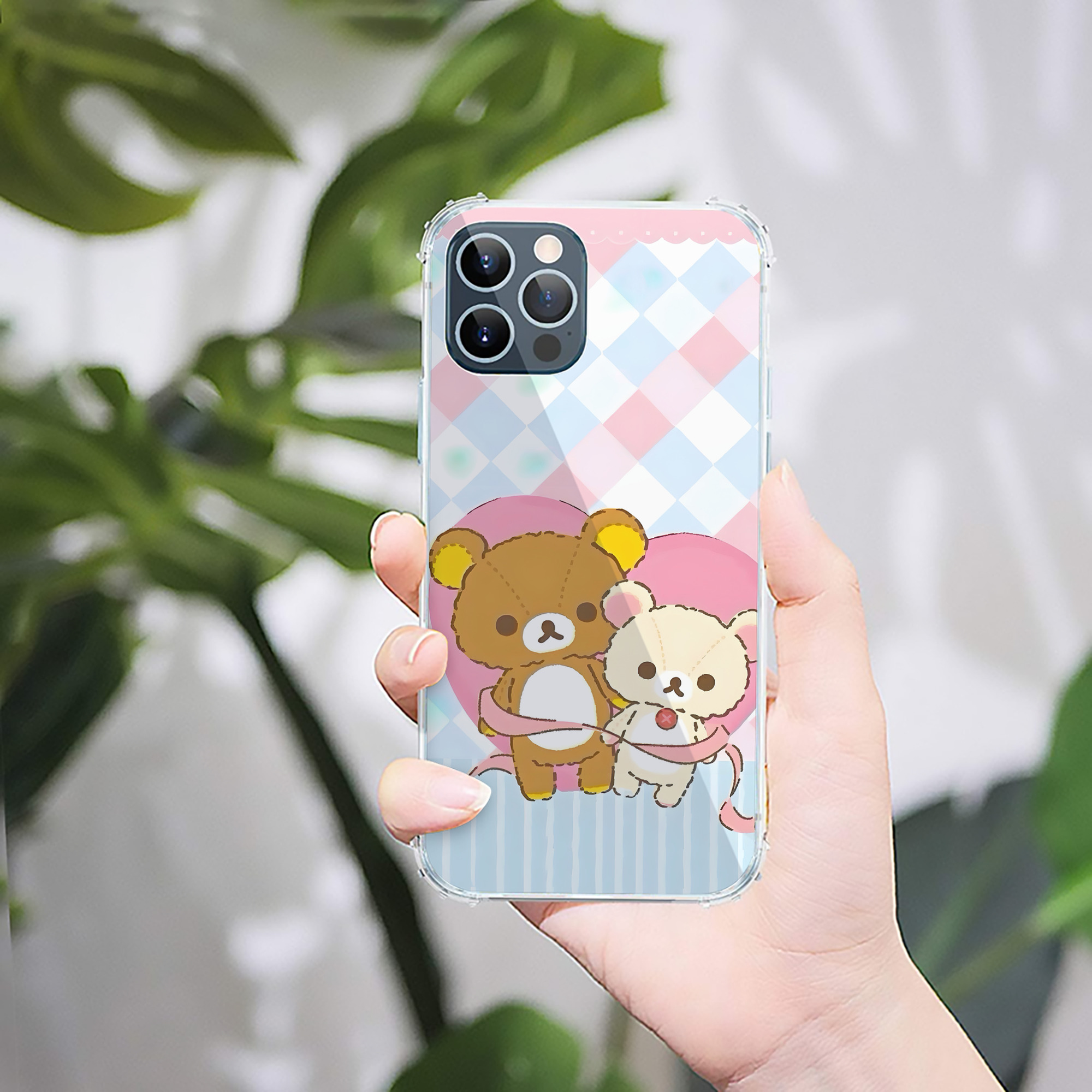 （画像用） リラックマ リラックマ キイロイトリ Rilakkuma Korilakkuma Kiiroitori 【iPhone 12シリーズ対応】透明スマホケース（クリアソフトケース）